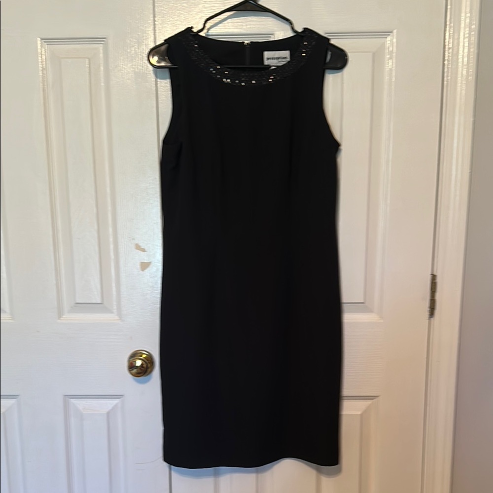 Perceptions Black Sheath Midi Dress
